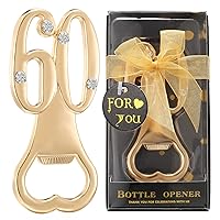 36 Pack 60th Birthday Bottle Opener for 60th Birthday Party Favors 60th Wedding Anniversaries Souvenirs Favors Gifts Decorations (36, 60th)