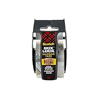 Scotch Box Lock Packaging Tape, 1 Roll with Dispenser, 1.88 in x 800 in, Extreme Grip, Sticks Instantly to Any Box (195)