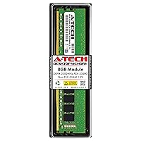 A-Tech 8GB DDR4 3200 MHz UDIMM PC4-25600 (PC4-3200AA) CL22 DIMM Non-ECC Desktop RAM Memory Module