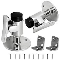 Marine Grade 316 Stainless Steel Heavy Door Stopper Catch Set Surface Mirror Treatment Boats Yachts Ships Hatch Stopper Soft Stop and Catch Anti-Collision Holder Hold Keep Door Open (2PCS)