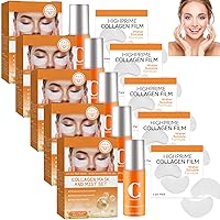 Yidkx Korean Technology Soluble Collagen Film, Highprime Collagen Film & Mist Kit,Korean Soluble Collagen Film, Anti-Aging Smooths Out Fine Lines (5set)