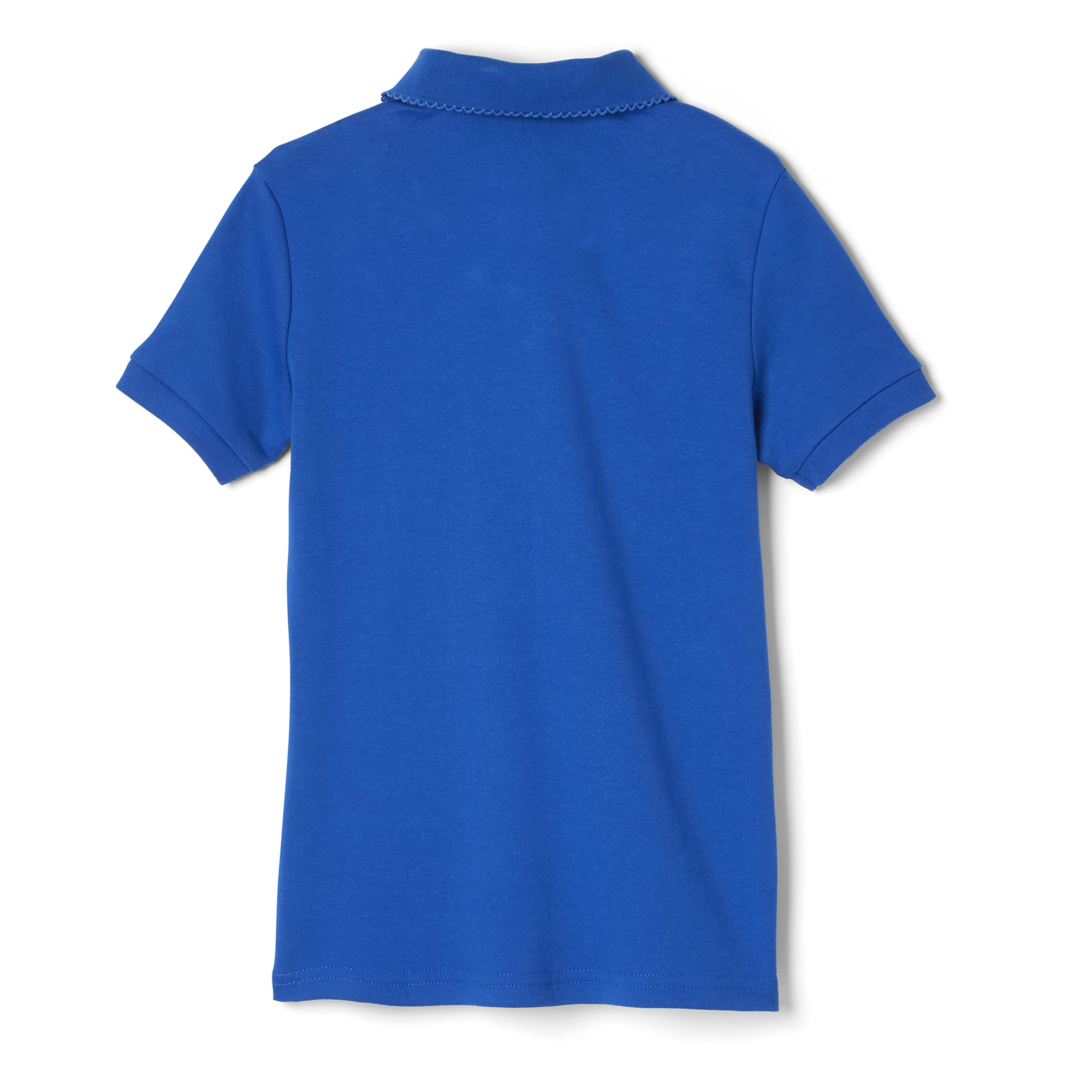 French Toast Girls' Short Sleeve Picot Collar Polo School Uniform Shirt (Standard and Plus)