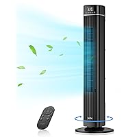VCK Tower Fan for Bedroom, 90° Oscillating Fan with 26ft/s Velocity,40