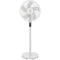 High Velocity 16 Inch DC Stand Fan with Super Silent Technology, and Remote