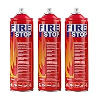 3-Pack Fire Extinguisher for Home, Car, Kitchen, Boat - Portable Small A, B, C, K Fire Extinguisher - 8-in-1 with Mounting Bracket.