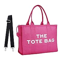 The Large Tote Bag, Crossbody Bags for Women Travel Tote Bag with Zipper Medium Cute Canvas Mesh Tote Bags