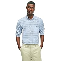 Brooks Brothers Men's Non-Iron Stretch Oxford Long Sleeve Check Sport Shirt