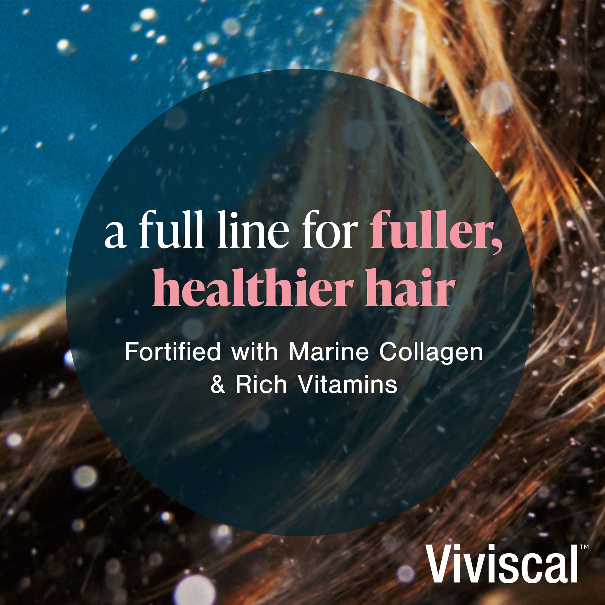 Viviscal Hair Thickening Conditioner, Moisturizing Formula Conditions & Strengthens, Biotin & Keratin, Marine Collagen & Seaweed Extract, Hydrating, Healthier Looking Hair, 250ml (8.45 Fl. Oz.)