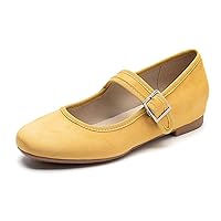 Cestfini Mary Jane Shoes Women Slip on Ballet Flat Dressy Comfortable Round Toe Black Flats Shoes Ankle Strap Flats for Women