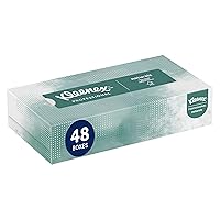 Kleenex® Professional Naturals Facial Tissues, Bulk (21601), 2-Ply, White, Flat Facial Tissue Boxes for Business (125 Tissues/Box, 48 Boxes/Case, 6,000 Tissues/Case)
