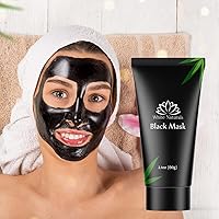 Charcoal Black Face Mask, Peel-Off Facial Mask For Deep Cleansing, Clear & Smooth Skin, Remove Blackheads, 2 oz