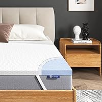 2 Inch Mattress Topper Full Size, Gel-Infused Memory Foam Bed Topper High Density Cooling Pad with Removable Cover for Pain Relief, CertiPUR-US Certified