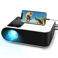 Mini Projector,WayGoal Movie Projector with 50000 Hours LED Lamp Life and 1080P Supported Projector for Outdoor,150