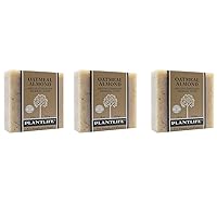 Plantlife Oatmeal Almond 3-Pack Bar Soap - Moisturizing and Soothing Soap for Your Skin - Hand Crafted Using Plant-Based Ingredients - Made in California 4oz Bar