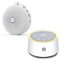 Dreamegg D11 Max Bundle with D1 White Noise Sound Machine for Baby, Soothing Sound, Noise Canceling for Office & Sleeping, Sound Therapy for Home, Travel, Registry Gift