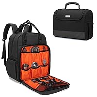 CURMIO Bartender Bag Travel Bartender Kit Backpack with Padded Compartments, Portable Carrying Bag with Rubber Handle for Bar Tools Set, Perfect for Home Indoor Outdoor Patio Party