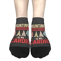 Hunting Arrowheads Is My Cardio Mens Crew Socks Short Women Socks