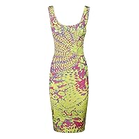 VERSACE JEANS COUTURE Women Knee Length Dresses Green - Pink