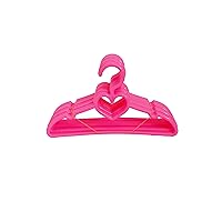 MyBrittany's 12 Pink Heart Hangers Fits 18 Inch Girl Dolls-18 Inch Doll Clothes Hangers