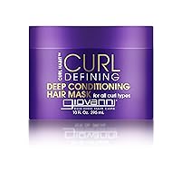 Curl Habit Curl Defining Deep Conditioning Hair Mask - Deep Conditioner for Dry Damaged Hair, Tames Frizz & Flyaways, Softens Curls, Deep Conditioner for Curly Hair, Silicone Free - 10 oz