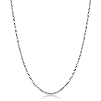 Kooljewelry 14k Yellow Gold Filled Or White Gold Filled Cable Chain Necklace For Women And Men (1mm, 1.3mm, 1.5mm or 2.1mm - sizes from 14 to 30 inch long)