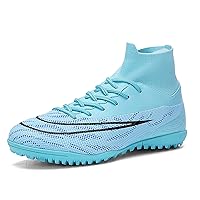 Kids Soccer Cleats Boys Girls High-Top Football Cleats Youth Athletics Outdoor Training Football Shoes(Little Kid/Big Kid)