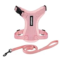 Voyager Step-in Lock Pet Harness - All Weather Mesh, Adjustable Step in Harness for Cats by Best Pet Supplies - Pink, XXS