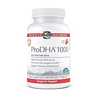 ProDHA 1000, Strawberry - 60 Soft Gels - 1660 mg Omega-3 - High-Intensity DHA Formula for Neurological Health, Mood & Memory - Non-GMO - 30 Servings