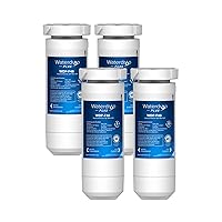 Waterdrop Plus XWF Refrigerator Water Filter, Replacement for GE XWF (WR17X30702), Applicable to models starting with GDE25, GFE26, GNE25, GNE27, GYE18, NSF 401&53&42 Certified, 4 Filters