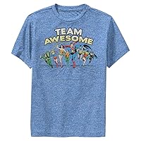Warner Brothers Justice League Team Awesome Boys Short Sleeve Tee Shirt
