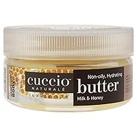 Cuccio Naturale Butter Babies - Ultra-Moisturizing, Renewing, Smoothing Scented Body Cream - Deep Hydration For Dry Skin Repair - Formulated With All Natural Ingredients - Milk & Honey - 1.5 Oz