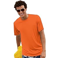 Hanes 4 Oz Nano-T Cool Dri T-Shirt, Safety Orange, 3XL