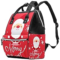 Cute Cartoon Santa Claus Diaper Bag Backpack Baby Nappy Changing Bags Multi Function Large Capacity Travel Bag