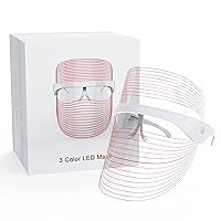 Led Face Mask Light Therapy, 3 Colors Light Therapy Facial Photon Beauty Device for Facial Rejuvenation, Anti-Aging