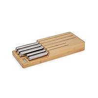 Joseph Joseph Elevate Steel Knives Bamboo Store 5-piece Knife Set with In-drawer Bamboo Storage Tray