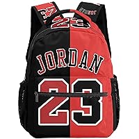 Basketball Backpack 3D Printed 16″ Large Capacity Backpack Lightweight Multiple Pockets Double Straps for Men Women