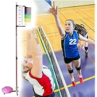 Vertical Jump Tester for Adults Tool Stick Test Measure Jump Training Machine Spike Volleyball Basketball Fitness Equipment Adjustable Height 3.9ft to 11.5ft