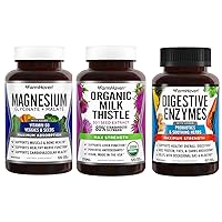 FarmHaven Magnesium Glycinate & Malate + Milk Thistle + Digestive Enzymes with Probiotics