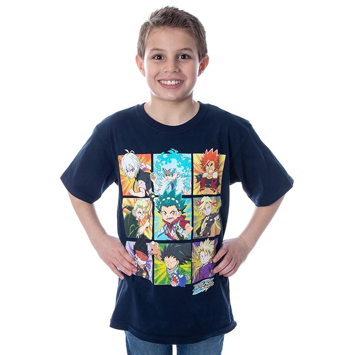Mua Beyblade Cartoon Youth Boys Characters Block Print Nay Blue Tshirt trên  Amazon Mỹ chính hãng 2023 | Fado