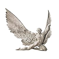 Design Toscano Icarus Winged Man Wall Sculpture, 11 Inch, Ancient Ivory