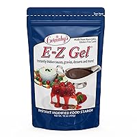 E-Z Gel Instant Food Thickener, 16oz. (Pack of 1) | Gluten-Free, Non-GMO, All-Natural, Instant Food Starch Granules For Thickening Sauces, Soups, Gravy, Desserts, Salad Dressing, and More!