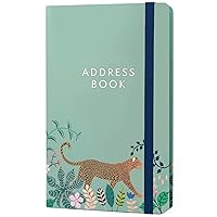 Boxclever Press Address Book with over 400 spaces! Hardcover Address Book with Alphabetical Tabs, Pocket & Change of Address Labels. Stunning Address Books - 8 x 5''