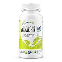 17 in 1 Complete Immune Support Supplement | Immune Boost with Vitamin C, Vitamin D, Vitamin A, Zinc, Quercetin, Turmeric, Green Tea, Selenium | Daily Immunity Support Supplement for Adults - 60 Count