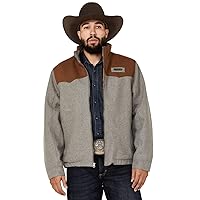 Cinch Western Jacket Men Conceal Carry Yokes Gray MWJ1590001