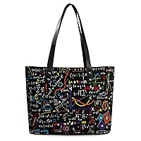 Womens Handbag Math Leather Tote Bag Top Handle Satchel Bags For Lady