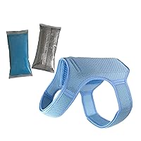 Cooling Vest for Dogs, Dog Vest Harness with Innovative Ice Packs for Optimum Temperature & Longer Cooling Time, Prevent Heat-Stroke, Applicable to All Breeds of Canines (Medium Size)