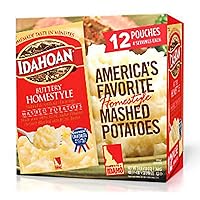 Idahoan Buttery Homestyle - 3LBS VALUE Variety Packs 12 - 4oz Pouches with Brown or Country Style Gravy Mix Pouch