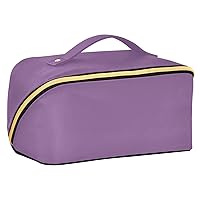 Purple Makeup Bag Large Cosmetic Bags for Women Travel Makeup Bags for Women Make Up Bag Organizer Makeup Pouch Toiletry Bag for Travel Cosmetics Daily Use Toiletries