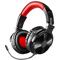 OneOdio Bluetooth Over Ear Headphones, Wired Gaming Stereo Headsets w/Detachable Mic for PS4, Xbox one, PC, Cell Phones, Office, Wireless Headset w/ 30 Hrs Play Time - Studio Wireless(Y80B)