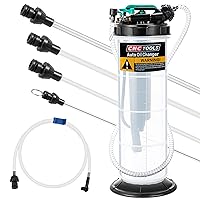 2 Gallon/7.5 L Manual Pneumatic Fluid Extractor, Automotive Oil Extractor Pump Oil Vacuum Changer with 5 Pcs Brake Bleeding Hose for Car, SUVs, Truck, Yachts
